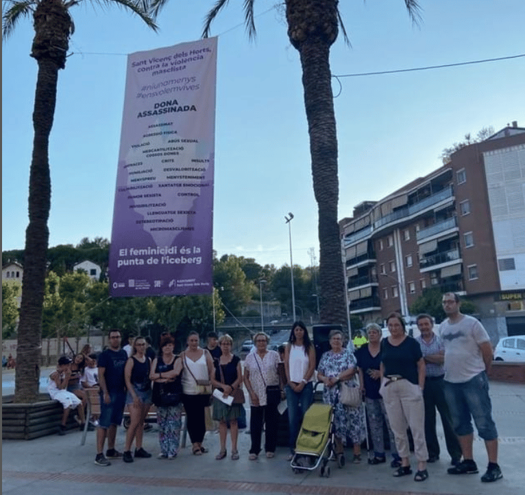 Concentració de rebuig a la violència masclista a Sant Vicenç dels Horts