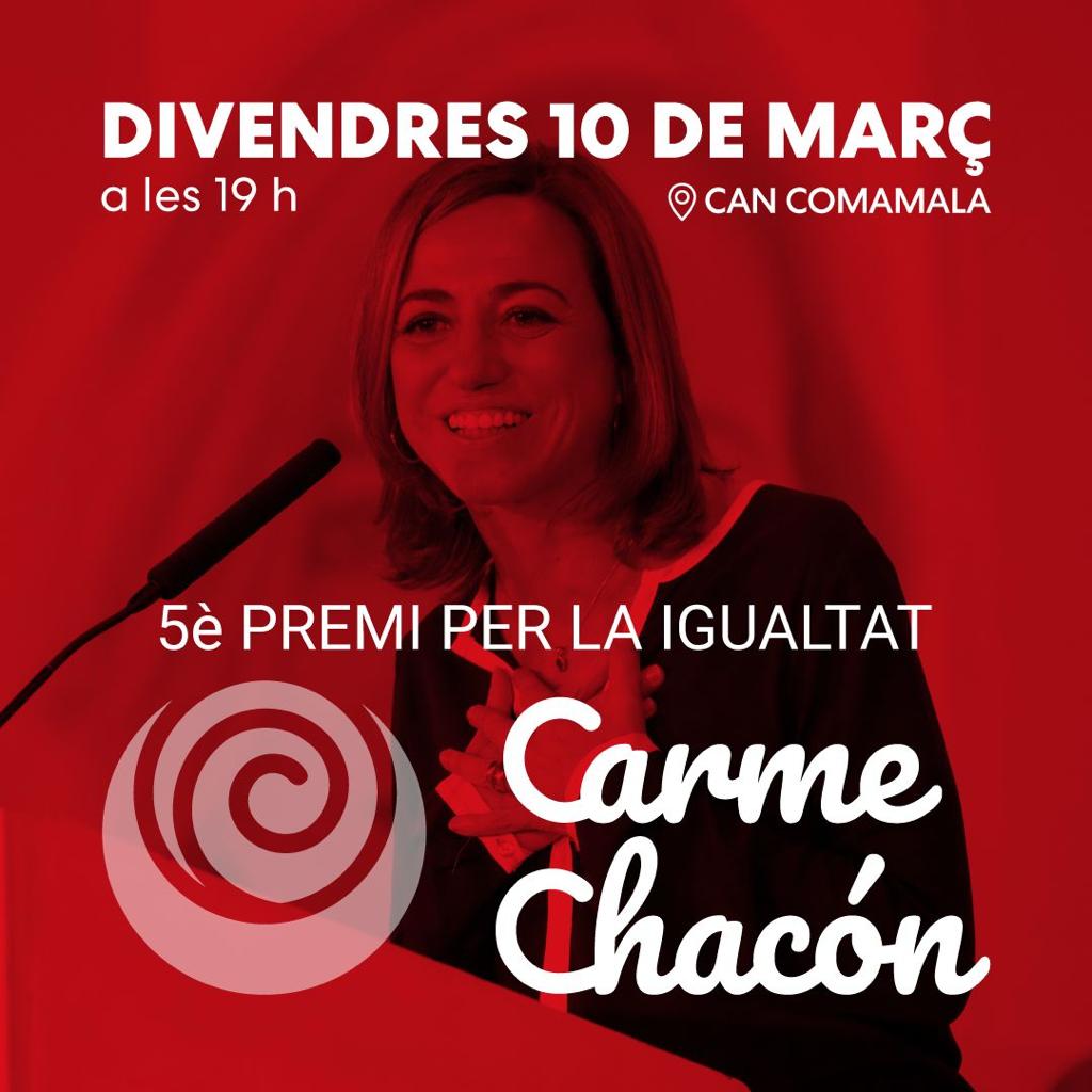 5è Premi Carme Chacón a Sant Vicenç dels Horts